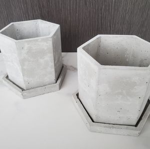 Hexagon Concrete Planter / Succent Planter